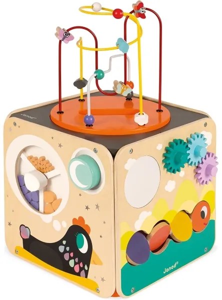 Janod - Interaktívna kocka s labyrintom MULTI ACTIVITY