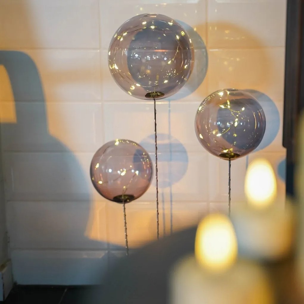 SIRIUS Trio světelných koulí Magnum , 25/34/39, kouřové