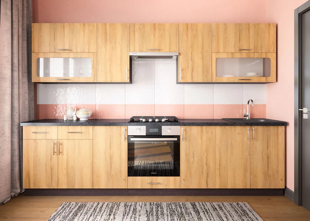 Kuchynská linka 300 FIJONA, dub wotan-wenge