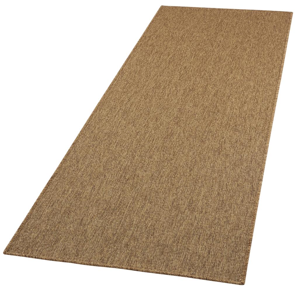 BT Carpet - Hanse Home koberce Behúň Nature 103530 Hnedý – na von aj na doma - 80x250 cm
