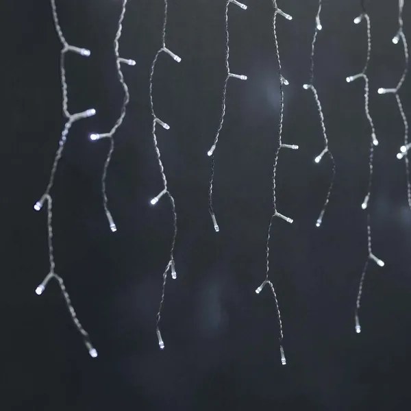 Nedis WIFILXC04W250 - LED Vianočný záves 240xLED/11 funkcií 8m IP65 Wi-Fi Tuya