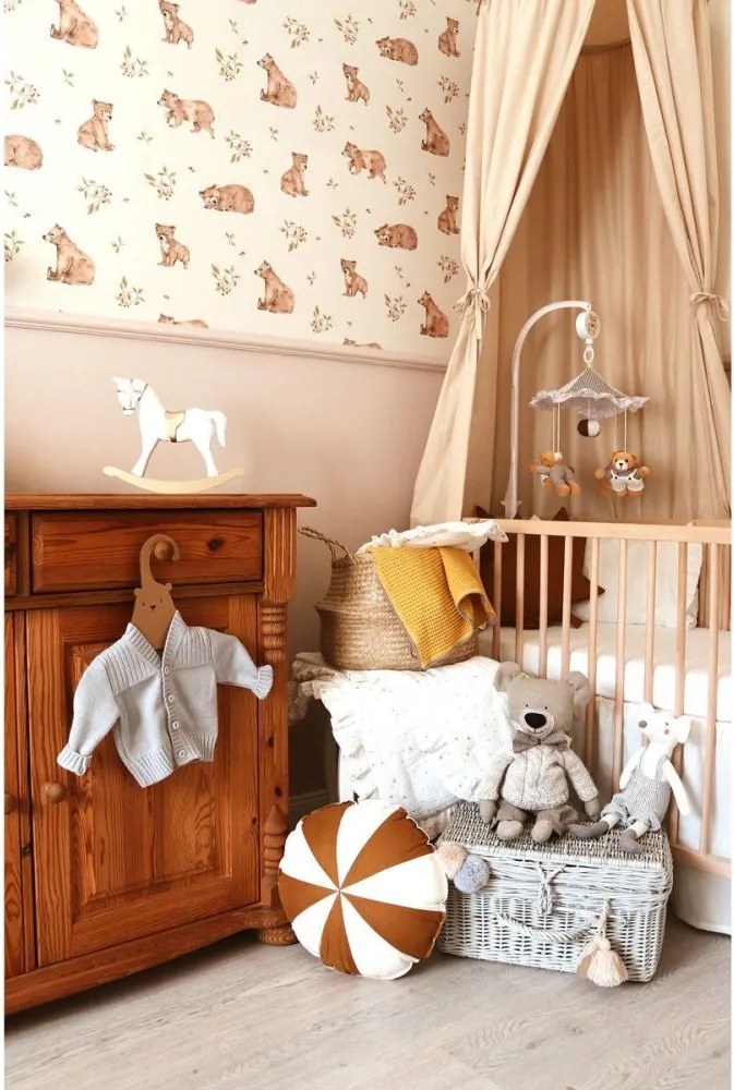 Tapeta malí medvede 280x50 cm