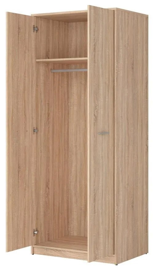 Šatníková skriňa BRW Nepo Plus 33 (dub sonoma) . Akcia -34%. Vlastná spoľahlivá doprava až k Vám domov. 1098428