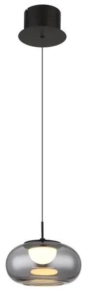 Globo 15744H - LED Luster na lanku QUINTARA LED/6W/230V čierna