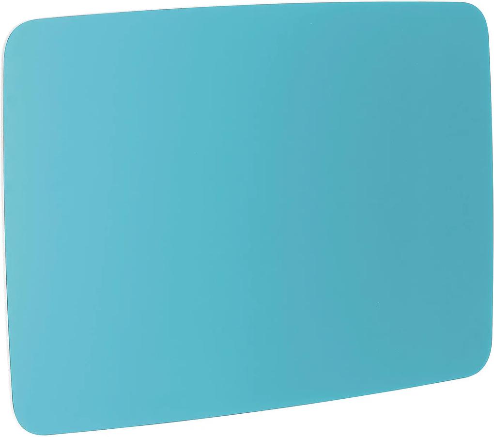 Sklenená magnetická tabuľa Stella so zaoblenými rohmi, 1500x1000 mm, svetlomodrá