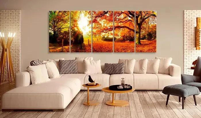 Obraz - Enchanting Autumn Veľkosť: 200x80, Verzia: Premium Print