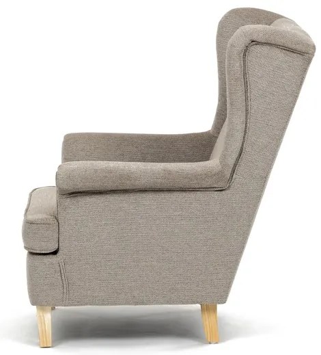 Autronic BONTEC Kreslo ušiak, béžová látka, AK-388 BGE2 Farba: Čierna