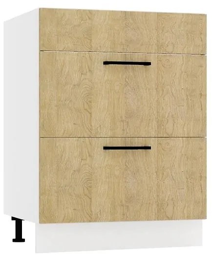 Kuchynská skrinka Denis D60PC S/2 zasl dub london/biela