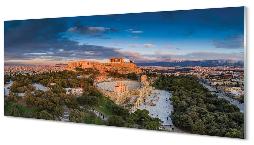 Obraz na akrylátovom skle Grécko panorama architektúru athens 120x60 cm