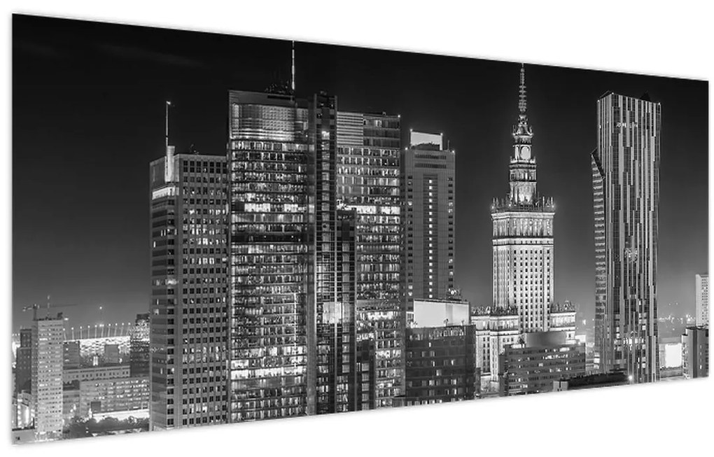 Obraz - Čiernobiely New York (120x50 cm)