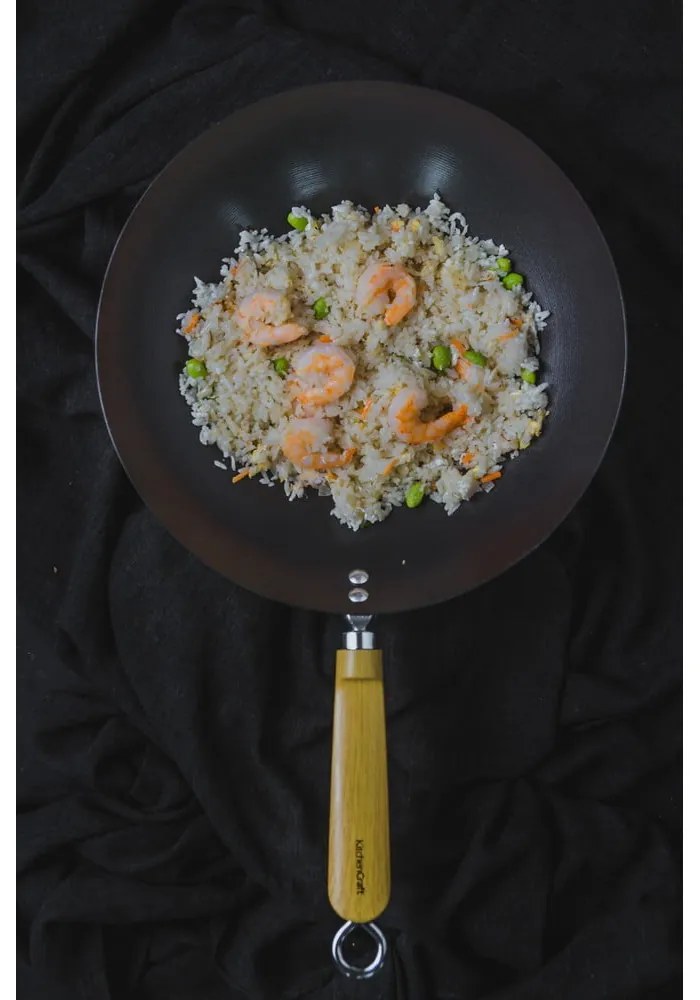 Nepriľnavá WOK panvica Kitchen Craft Oriental, 30 cm