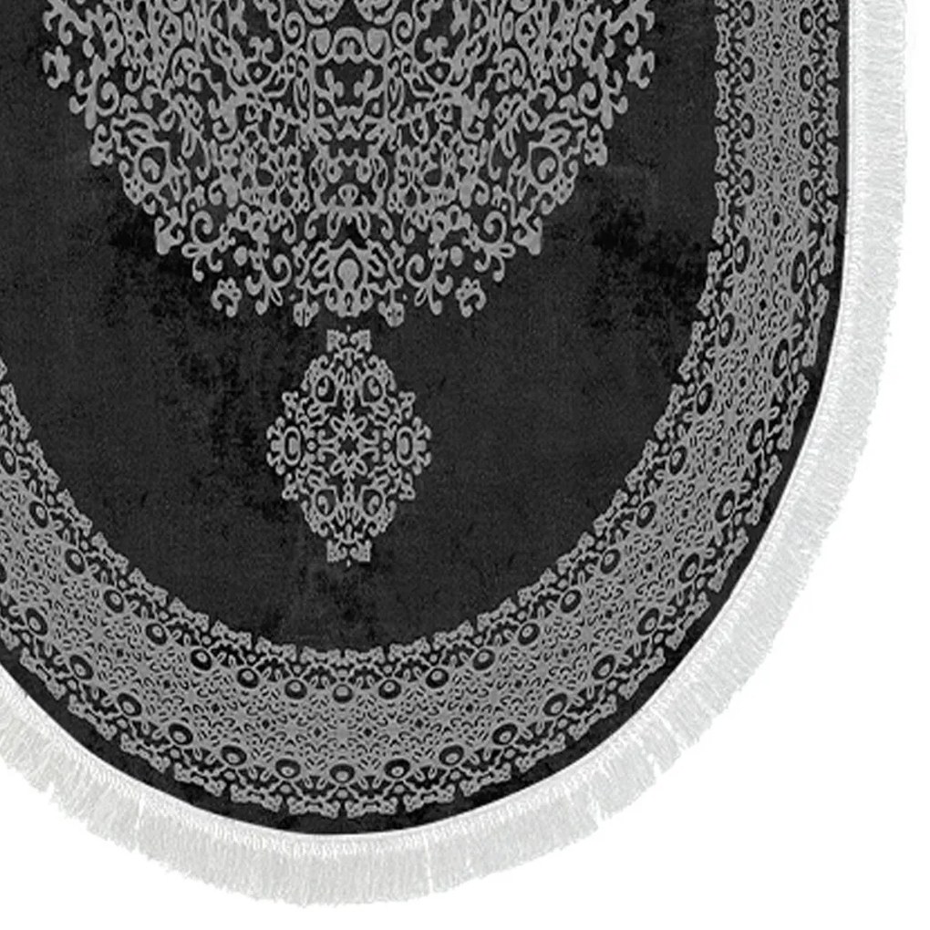 Súprava 2 kusov kúpeľňových predložiek Orient Ornamental Black čierna