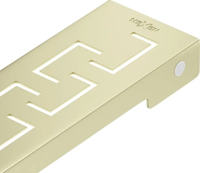Mexen Flat M15 kryt na líniový odtok 80 cm, zlatý kartáčovaný - 1A24080