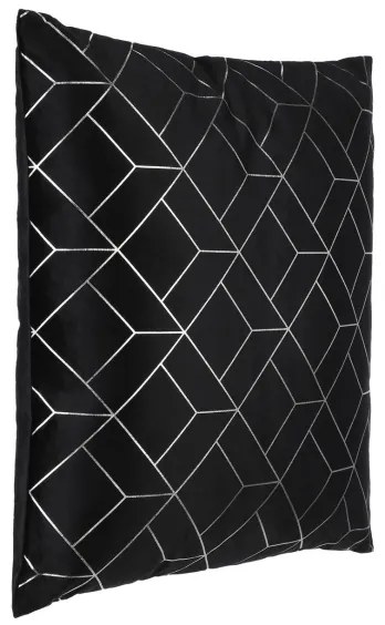 Eglo 420075 - Dekoračný vankúš SINGU 45x45 cm čierna/strieborná