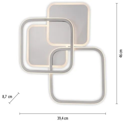 Leuchten Direkt 14117-55 - LED Stropné svietidlo LED/36W/230V matný chróm