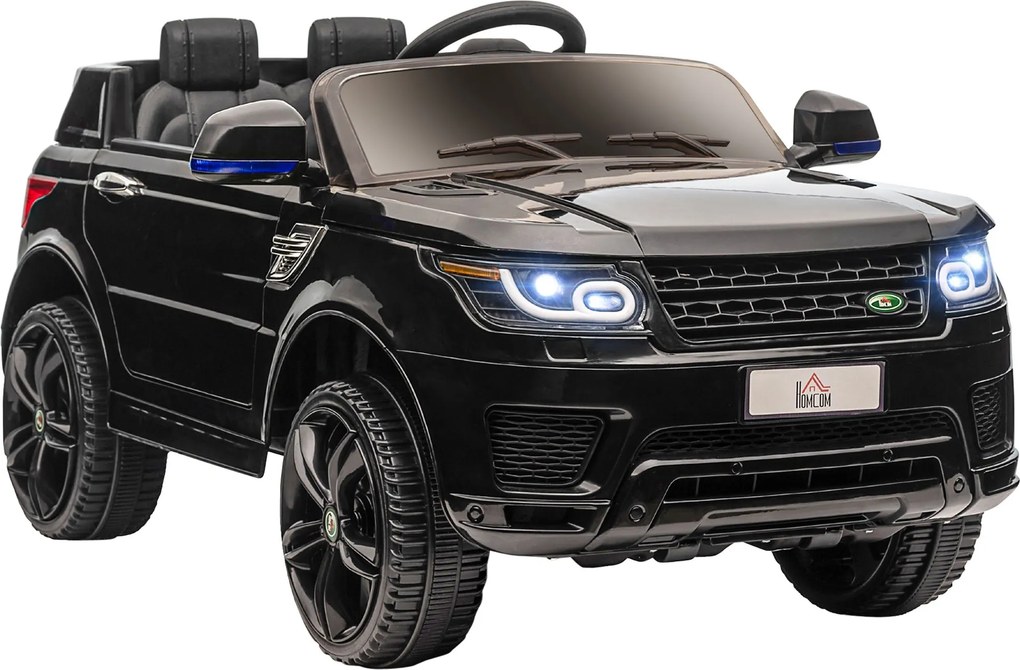 HOMCOM Detský Elektrický Automobil 12V s 2.4 GHz Diaľkovým Ovládaním, 2 Motory, Detské Auto s Mäkým Štartom, Klaksónom, Prednými Svetlami, Elektrické