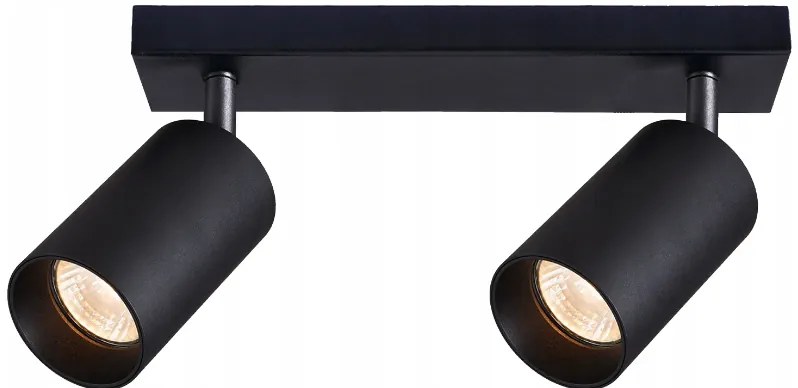 BERGE Stropné bodové svietidlo LED VIKI-L 2x GU10 čierne