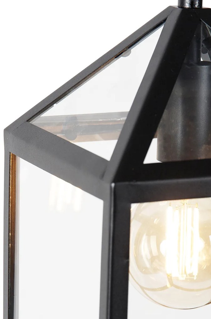 Inteligentné vonkajšie závesné svietidlo čierne IP23 vrátane Wifi G95 - Amsterdam