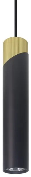 Luster na lanku NEO 1xGU10/8W/230V čierna/zlatá