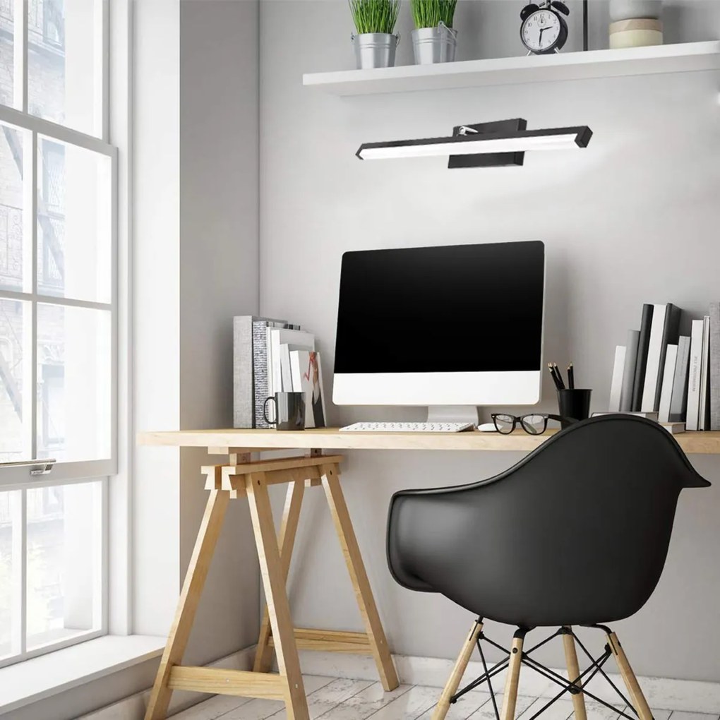 LED kúpeľňové svietidlo nad zrkadlo 12W 50CM APP373-1W čierna