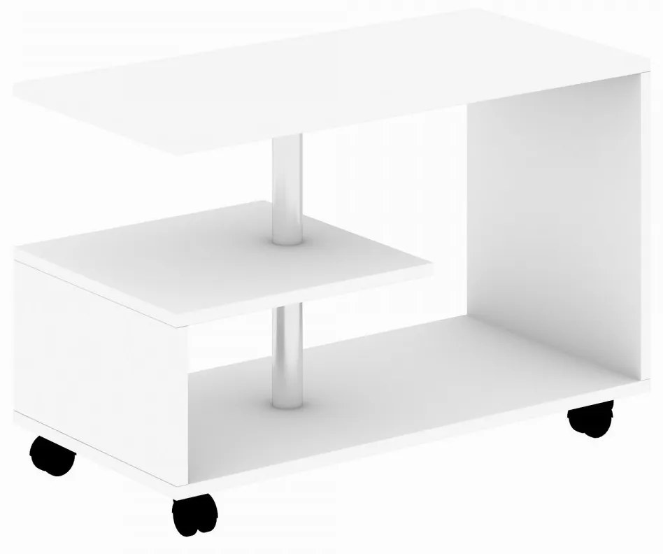 Konferenčný stolík Karanfil 80 cm biely