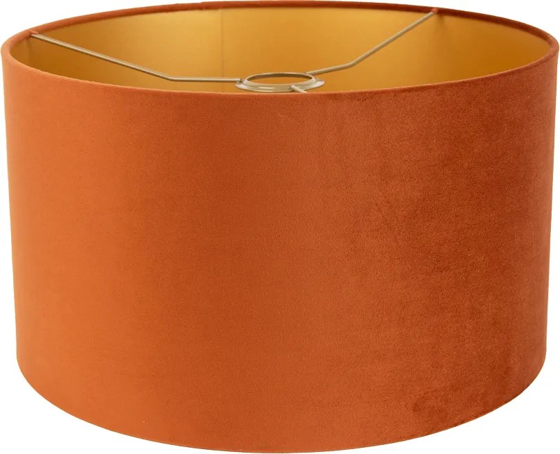 Látkové tienidlo oranžové so zlatým interiérom 35/35/20