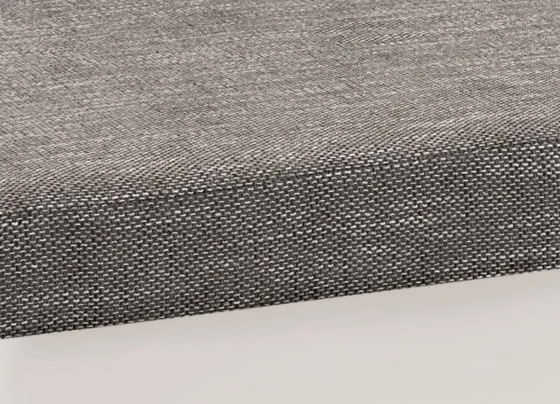 Sedacia súprava Rumba, tvar U, biela ekokoža/melírová tkanina