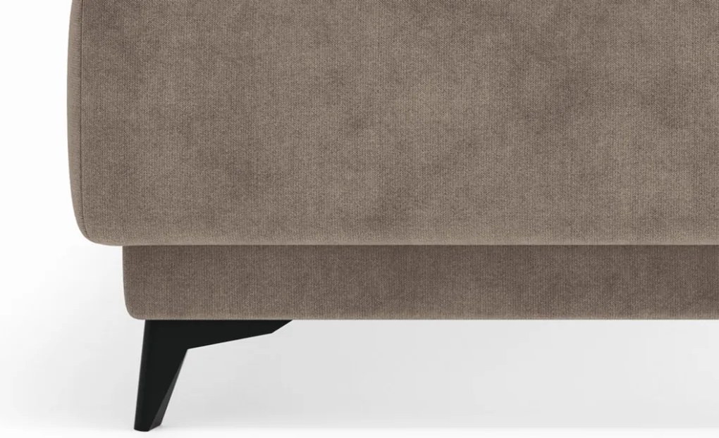 Posteľ Kalla 140x200 cm, svetlo hnedá taupe látka