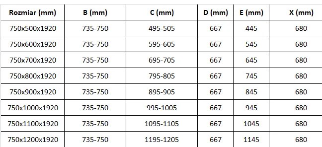 Mexen Pretoria sprchovací kút 75x120cm, 6mm sklo, chrómový profil-číre sklo, 852-075-120-01-00