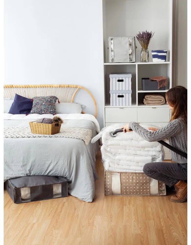 Kartónové úložné boxy v súprave 2 ks s vekom Stripes – Compactor