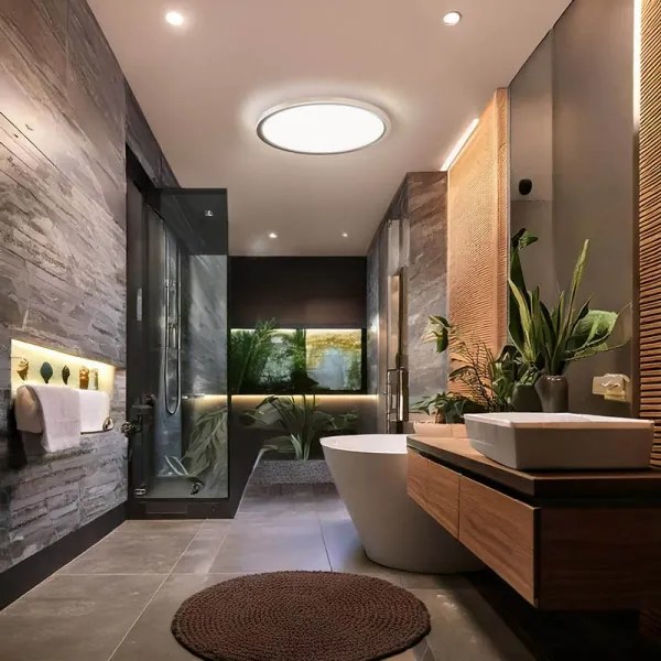 Solight WO826-LED Kúpeľňové stropné svietidlo ACATE 24W/230V 3000/4000/6000K pr.29,3cm IP54