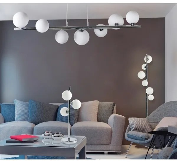 Azzardo AZ2101 - Stojacia lampa SYBILLA 6xG9/25W/230V