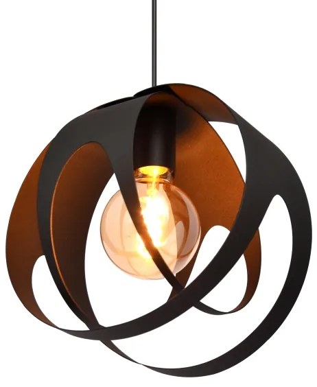 Luster na lanku MOONLIGHT 1xE27/15W/230V čierna