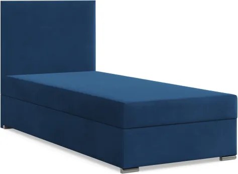 Čalúnená posteľ ZONZA Velvet 90×200 cm tmavomodrá