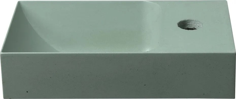 Betónové umývadlo v mentolovej farbe 31x17 cm Piccolino – Sapho