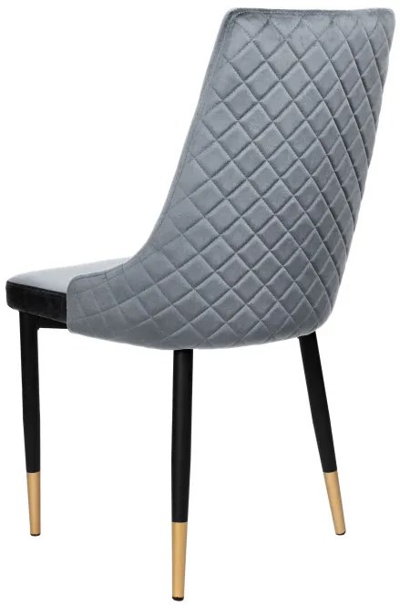 Jedálenská stolička VERMONT zamatová, grafitová