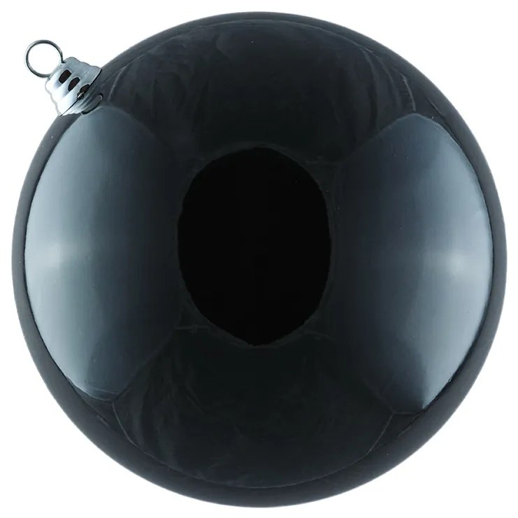 DECOLED Plastová koule, prům. 30 cm, černá, lesklá