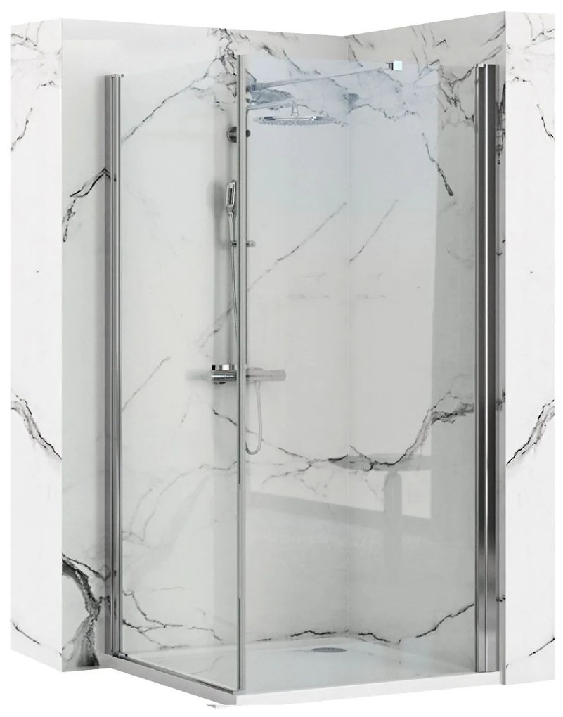 Rea - MAXIM rohový štvorcový sprchový kút  90 x 90 cm, ľavý, sklo číre, REA-K0263