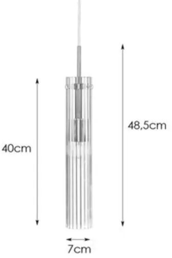 Markslöjd 108112 - Luster na lanku TUBO 1xE14/40W/230V