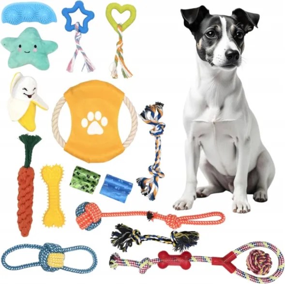 Sada 16 hračiek pre psov