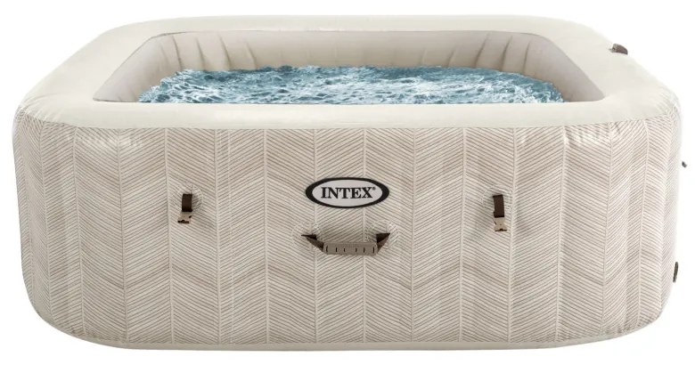 Intex Nafukovacia štvorcová hydromasážna jacuzzi pre 6 osôb 196x71 cm, prémiové príslušenstvo - INTEX 28472
