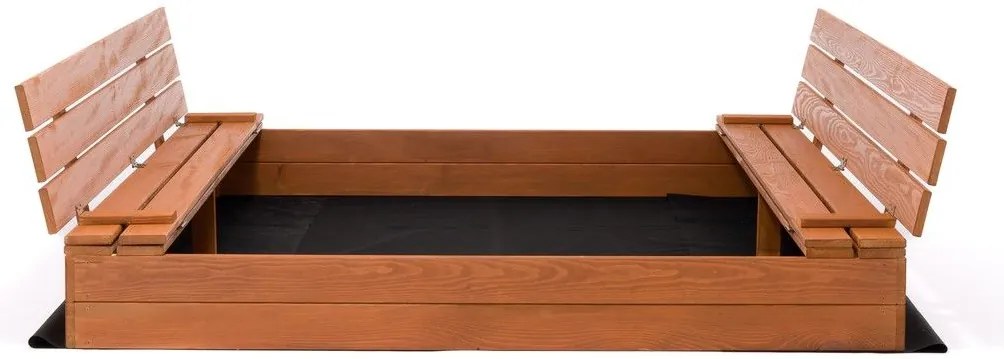Drevené pieskovisko s lavičkami 150 cm