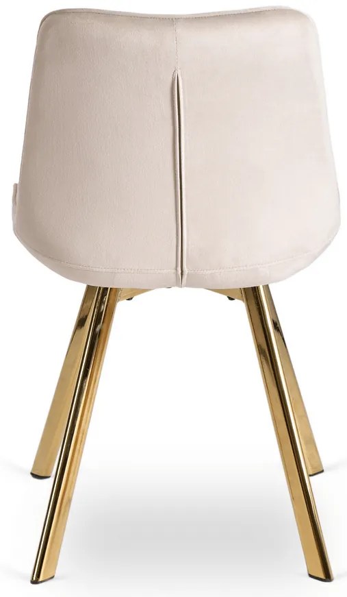Vintino kreslo DORIS Velvet - bežová farba, nohy zlate - vintino.sk