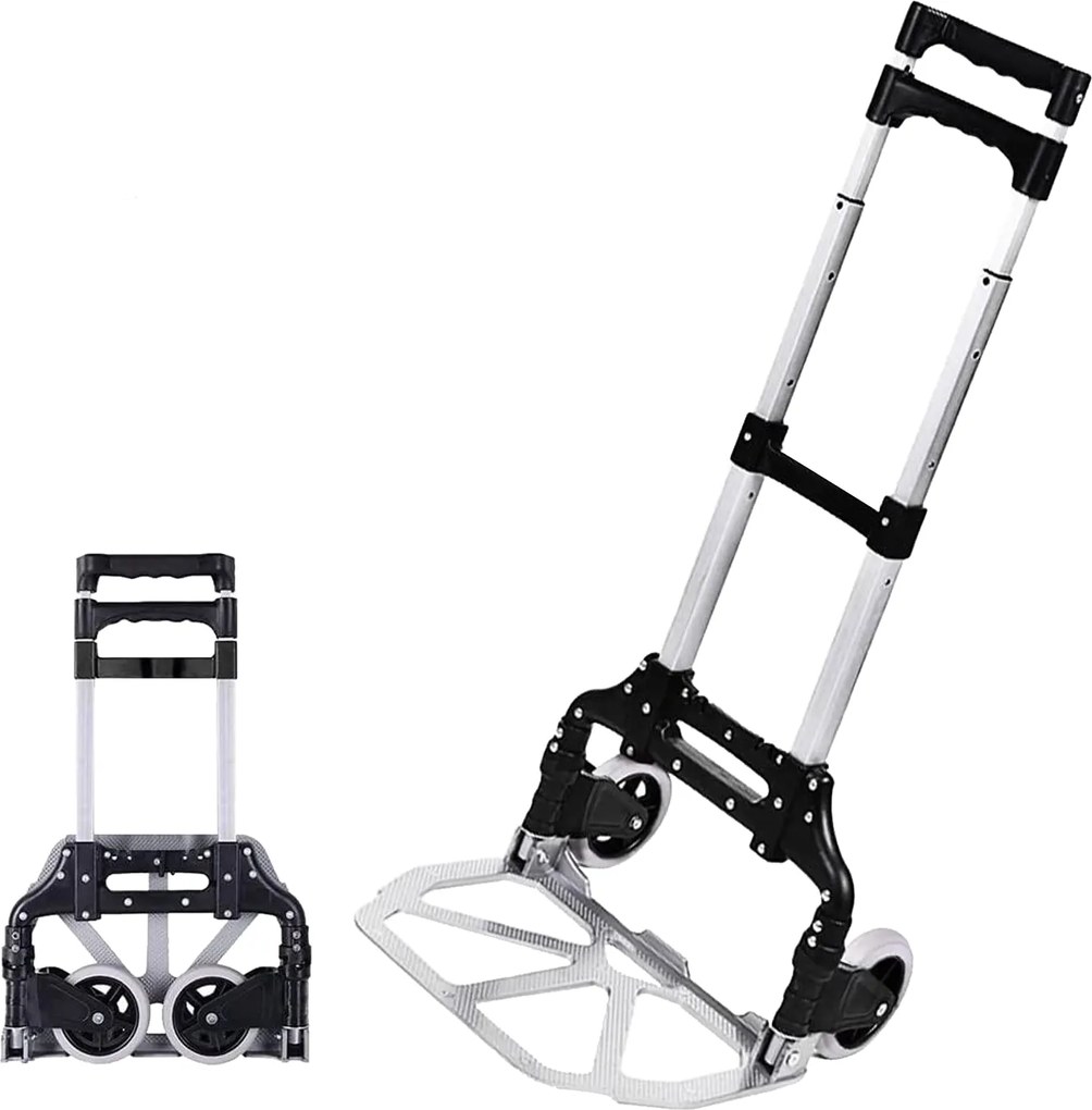 SKLADACÍ HLINÍKOVÝ PREPRAVNÝ VOZÍK 39,5 x 42 x 100 CM NOSNOSŤ: 70 KG