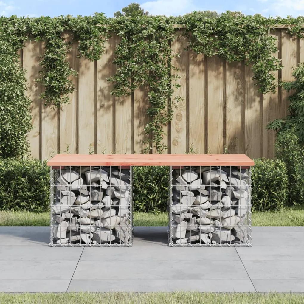Záhradná lavica gabiónový dizajn 103x44x42 cm masívny douglas 834339