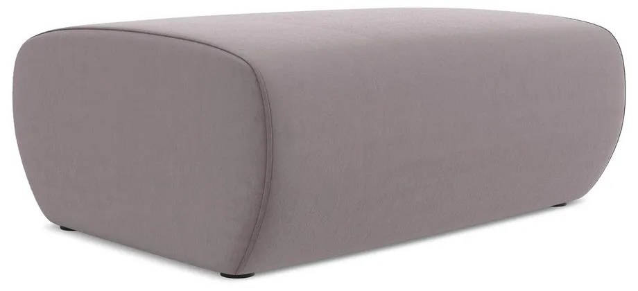 Zamatová podnožka v levanduľovej farbe Kapua – Makamii