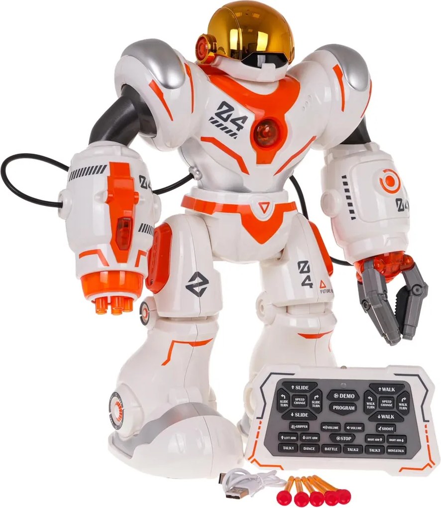 Ramiz Multifunkčný robot oranžovo-biely R/C