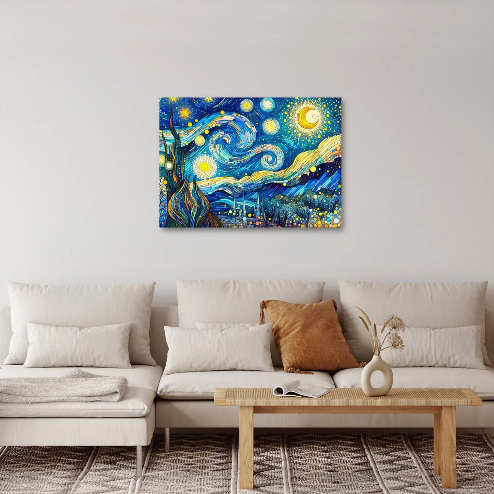 Obraz – Mozaika hviezdnej noci (70x50 cm)