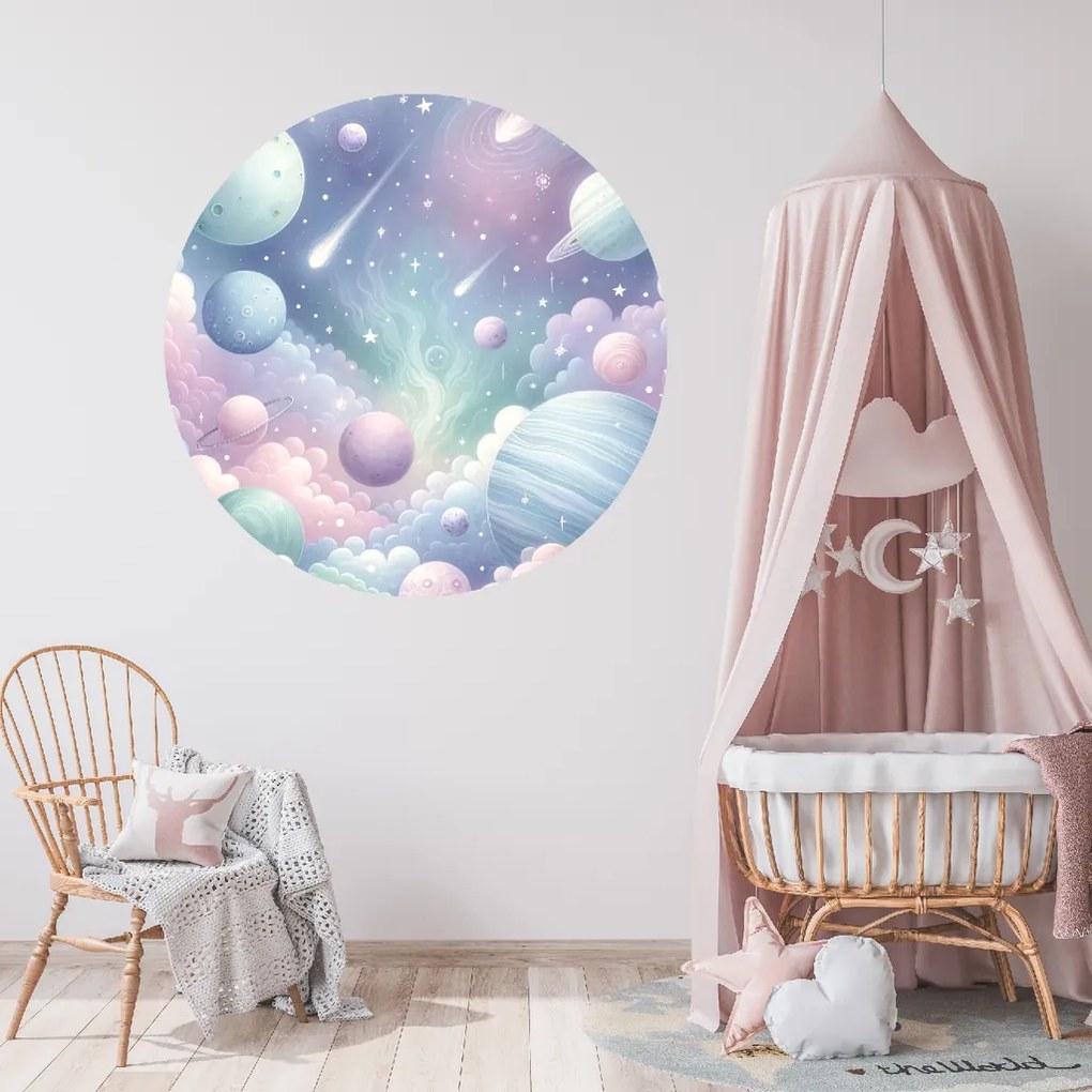 PIPPER. Magický vesmír - textilná nálepka na stenu Veľkosť: 100 cm