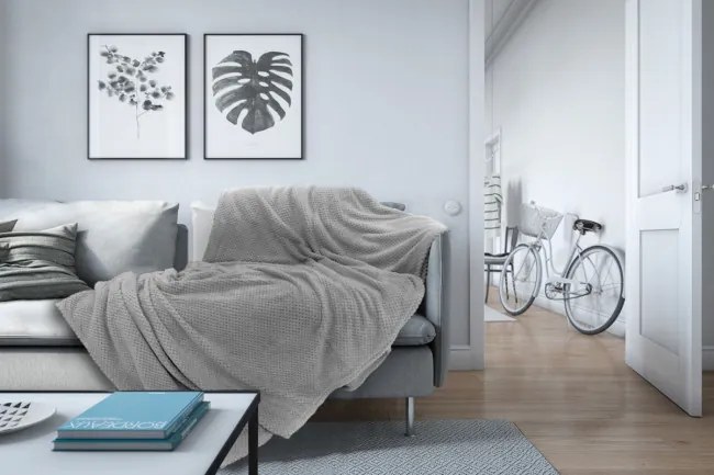 Deka DIAMOND svetlo sivý